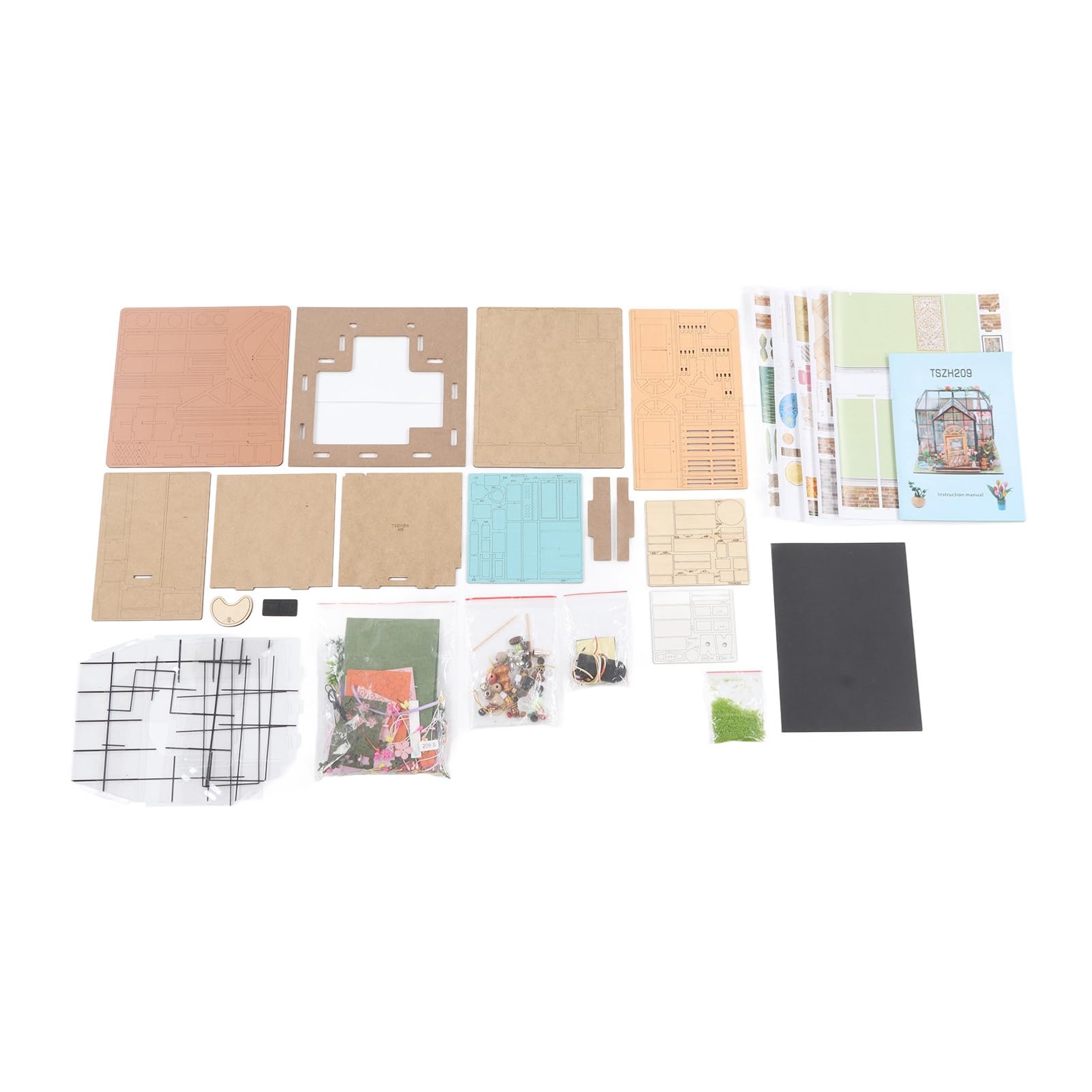 Kit Miniatura Fai Da Te Casa delle Bambole Scala 1:24 Puzzle in Legno