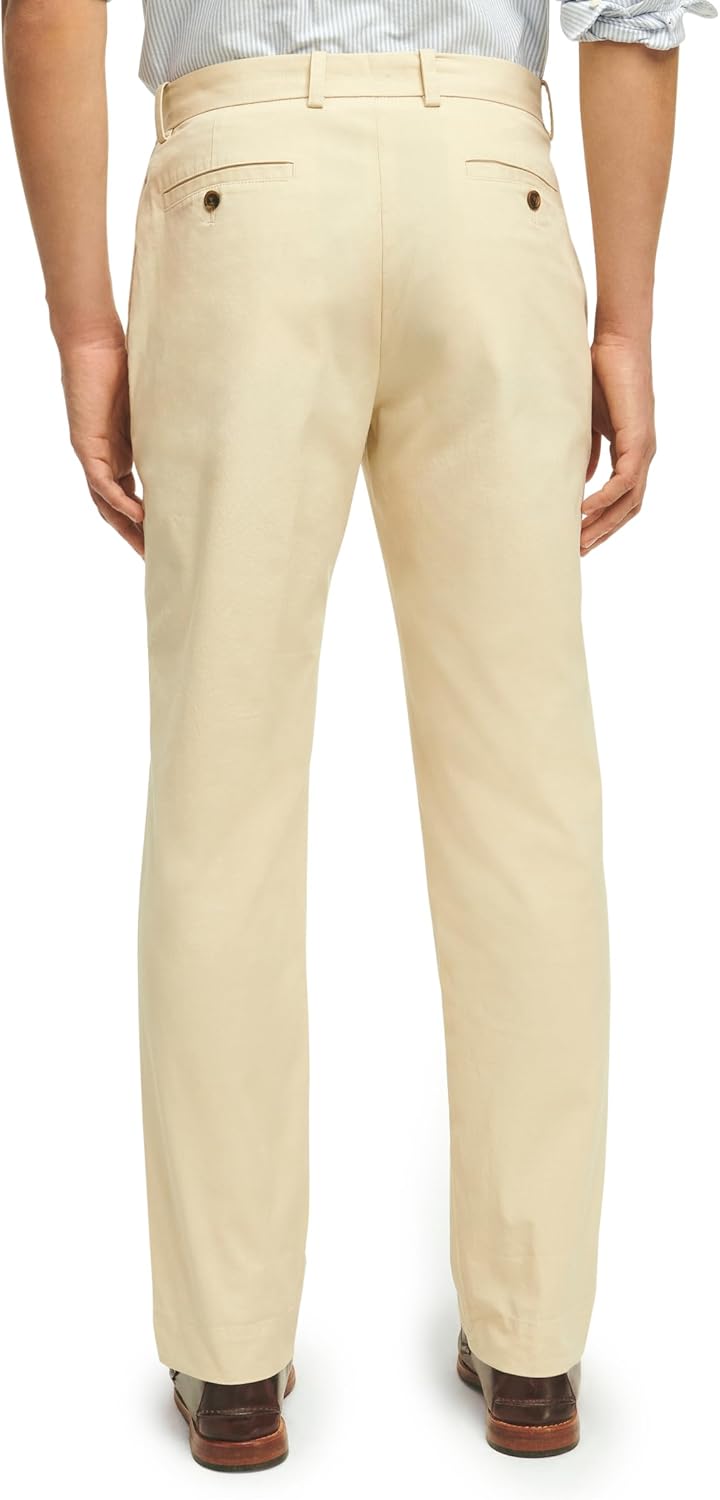 Brooks Brothers Men's Cotton Poplin Slim Fit Stretch Chino Pants - Image 2
