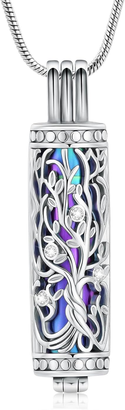 Collana Di Cremazione Per Le Ceneri Cenere Uomo Acciaio Inossidabile Urna