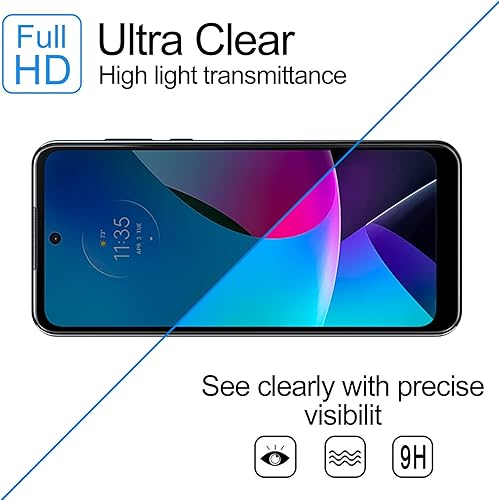 Miniatura 4 de Paquete de 2 protectores de pantalla de privacidad para Motorola Moto G Play (2023) vidrio templado antiespía, Ultra HD, antiarañazos, sin burbujas,
