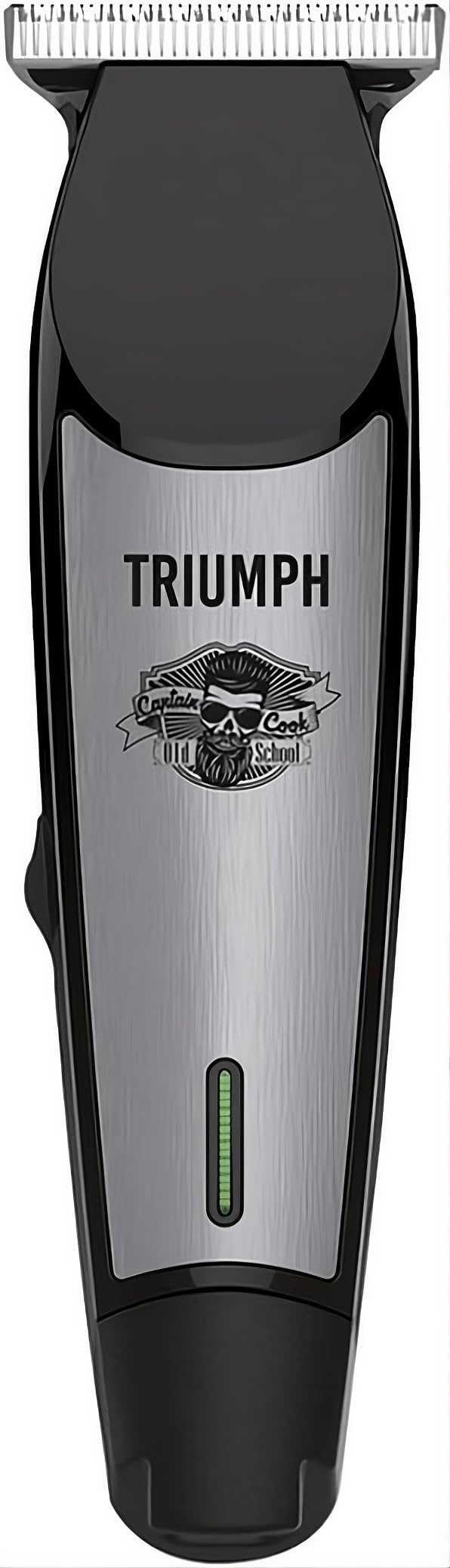 CAPTAIN COOK TRIUMPH Maquina Cortapelos Profesional de Retoque, Maquinilla Inalámbrica 10W para Barba y Contornos, Autonomía 2h con Base de Carga, 3 Peines Guía y Motor de 6500 RPM