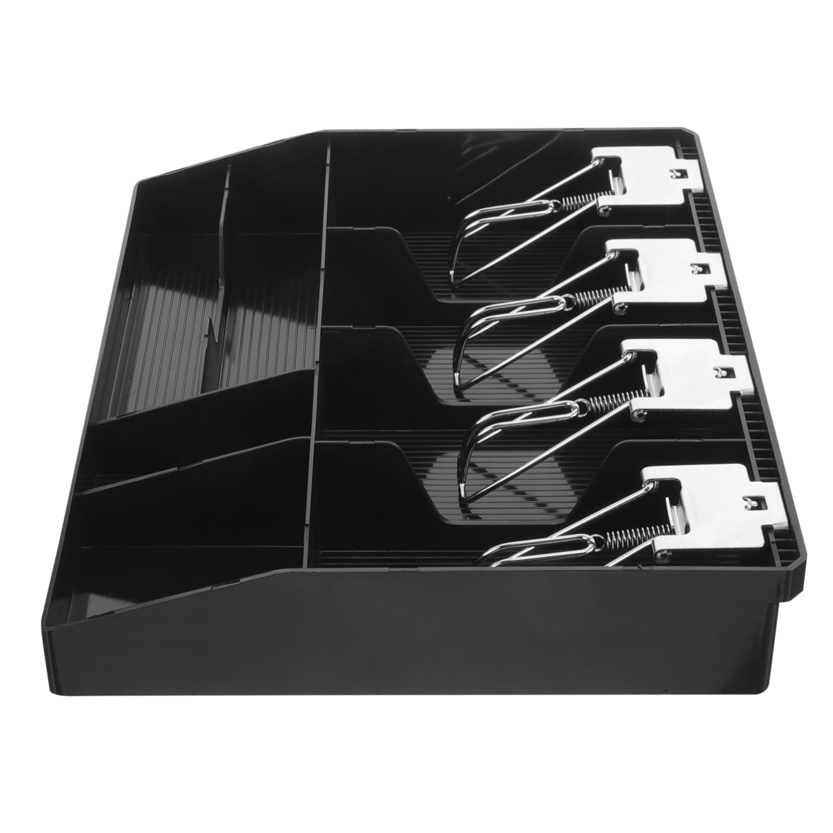 DOITOOL Registratore Cassa con Scomparti Portamonete e Banconote Soldi Resistente per Piccole Imprese Vassoio Portatile per Negozio e Supermercato