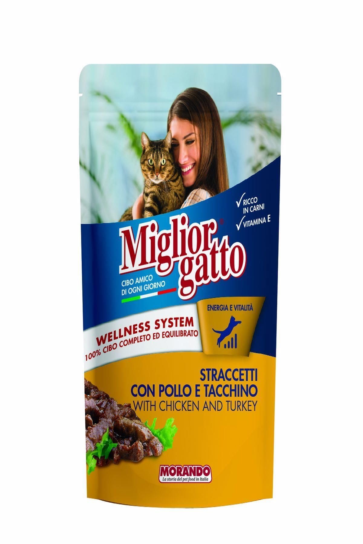 Miglior Gatto Tavuklu Hindili Yaş Kedi maması 100 Gr