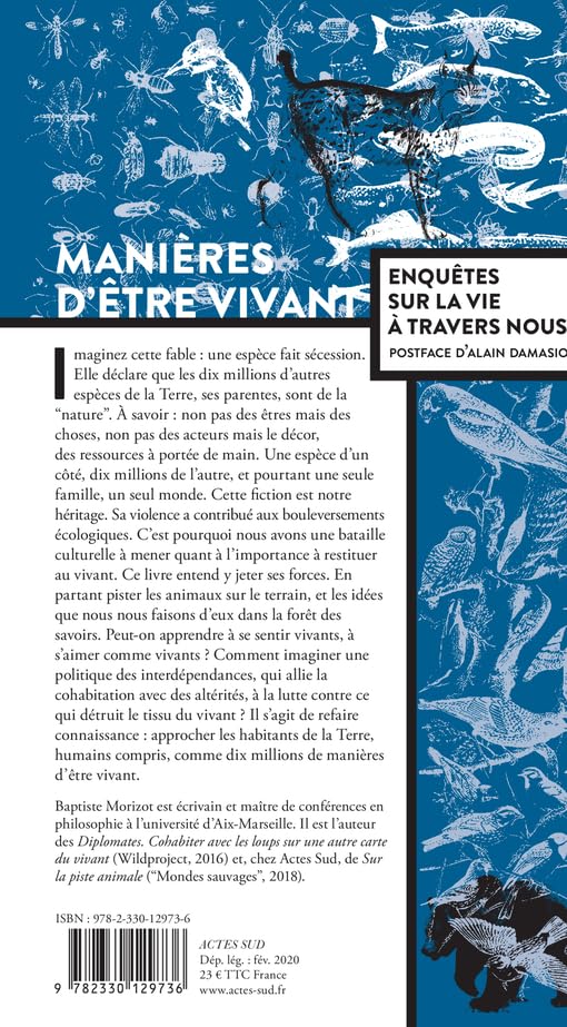 Manières d'être vivant: Enquêtes sur la vie à travers nous