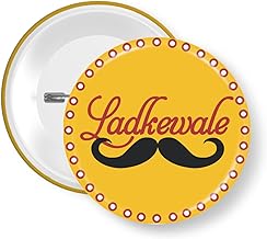 Ladke Wale, Glossy Finished Wedding Badges | Batches for family Wedding & Reception Party