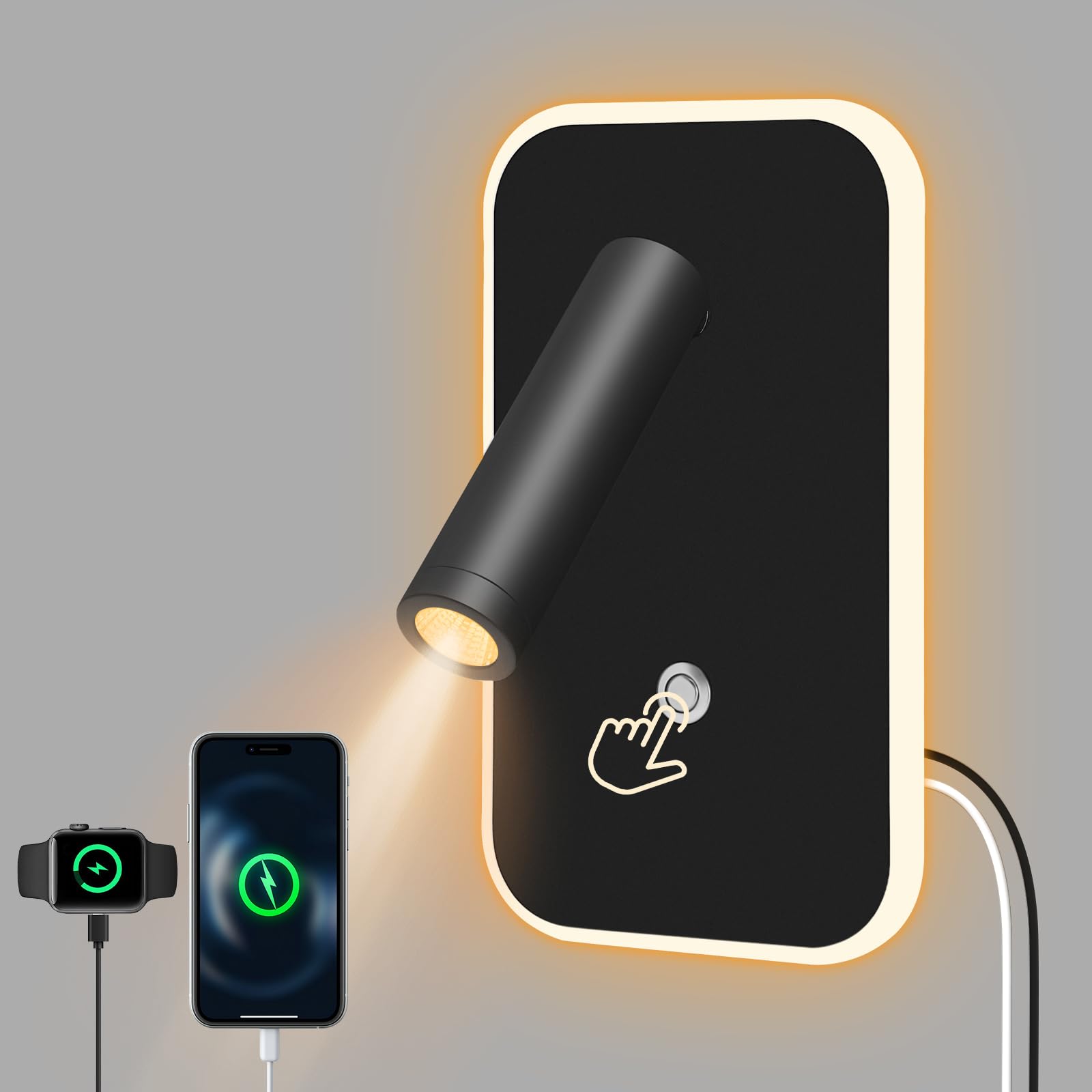 Gxpjycfob Lampe De Lecture LED, Applique Murale LED, Liseuse