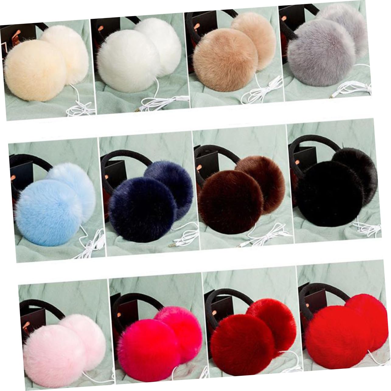 VALICLUD 3piezas Orejeras De Invierno De Material Superior Antiruido y Ajustables Orejeras De Piel De Oveja Para Mujeres y Protección Térmica