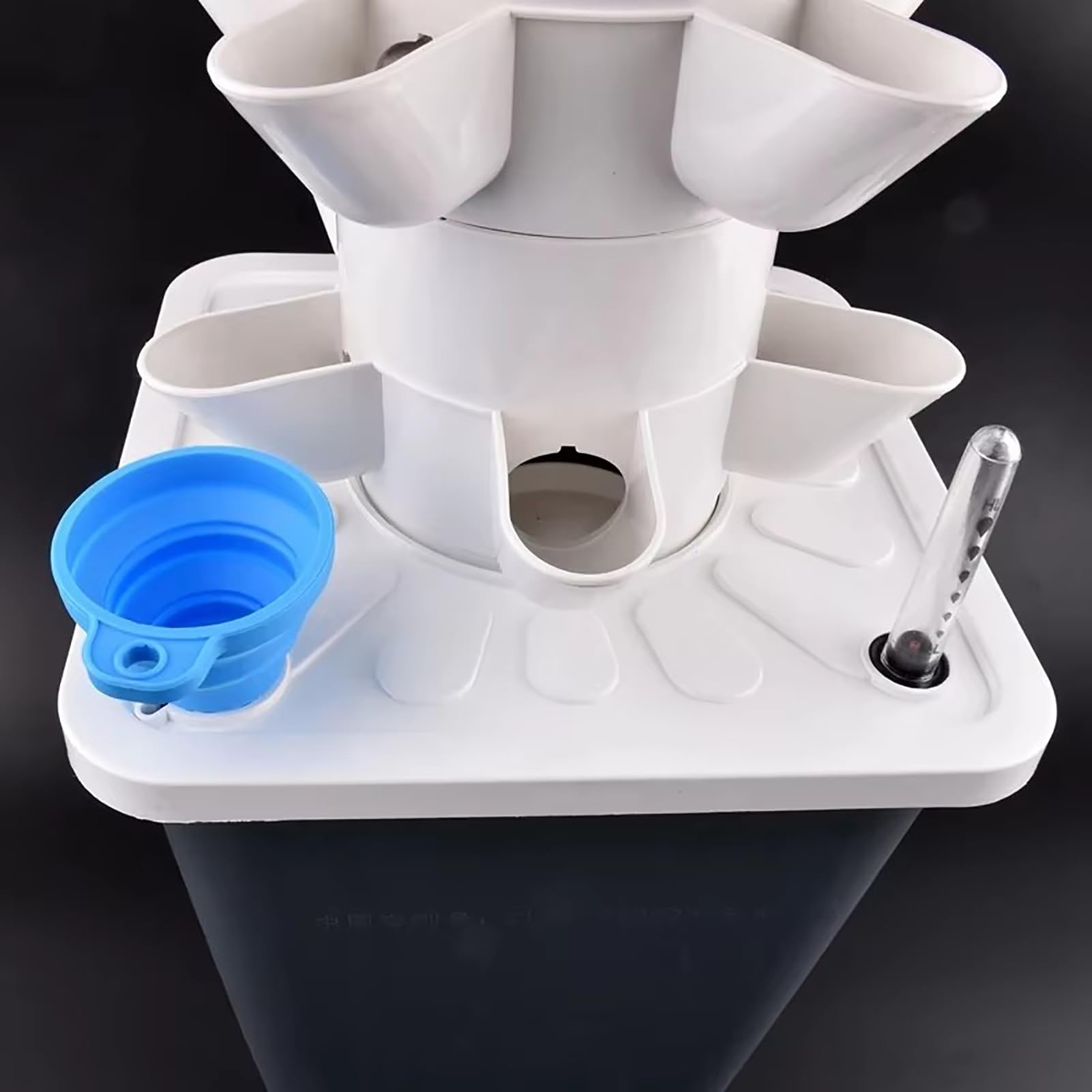 Hydrokulturm Pflanzer Pflanzer für Kräuter, Gemüse, Blumen, 25 Pflanzen, kleine Gartensäule für Haus, Schule und Wohnung