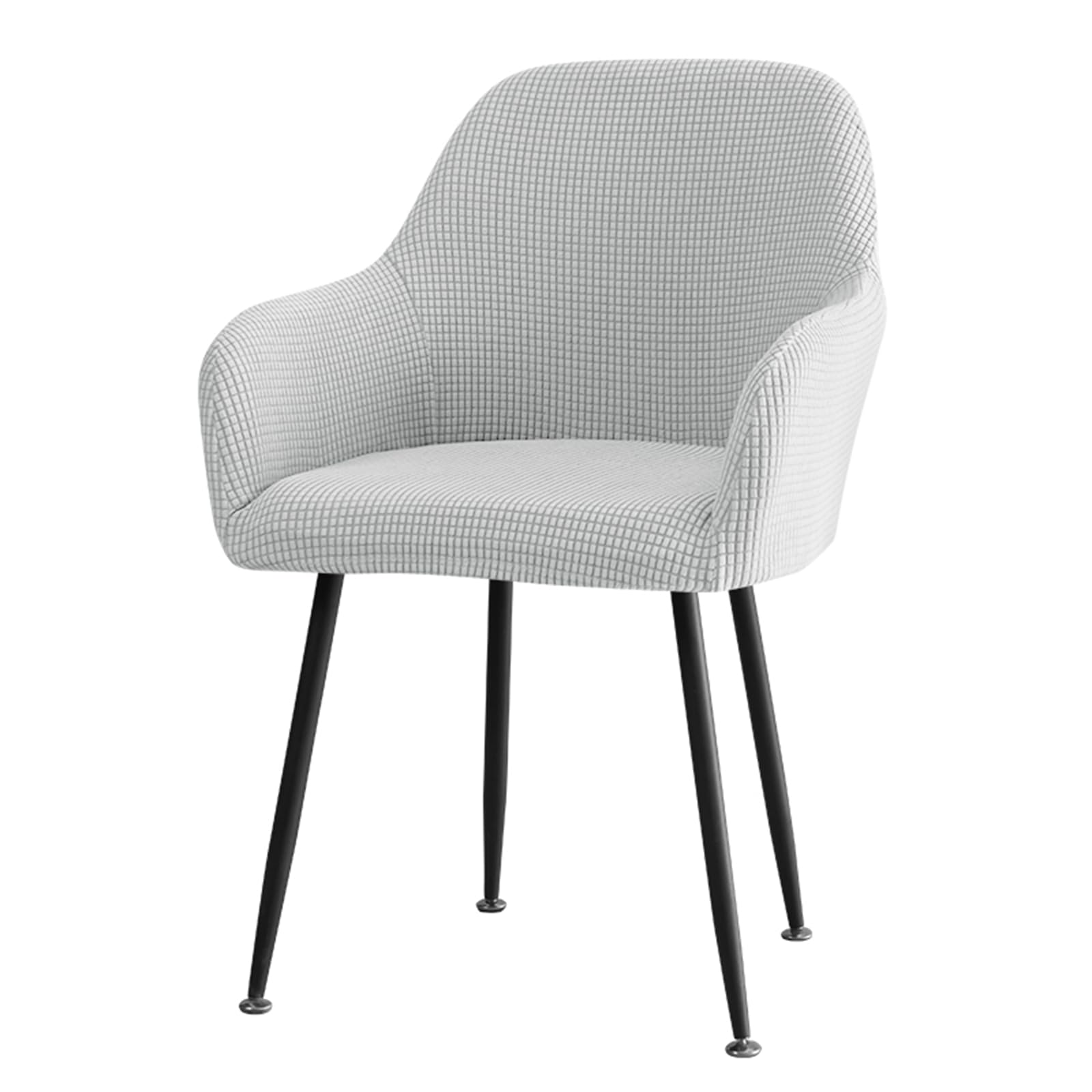 Housse de Chaise avec Accoudoirs, Polyester Extensible Couvre-Chaise Lavable Anti-Tache pour Salle à Manger, Mariage, Banquet et Décoration Intérieure (Style 4,Lot de 4)