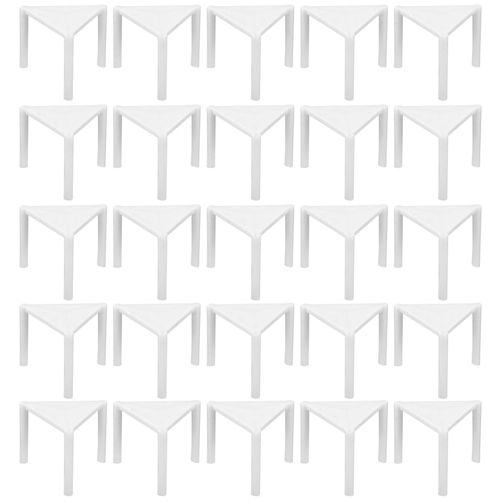BRIGHTFUFU 100pcs Plastic Stands Tripod Rack for Baking Supplies Prevents Adhesions Crushes for Home Restaurant Pizzeria