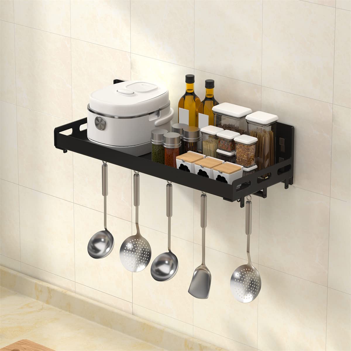 Microwave Rice Spice Racks In Kitchen Storage & Organization Microwave ...