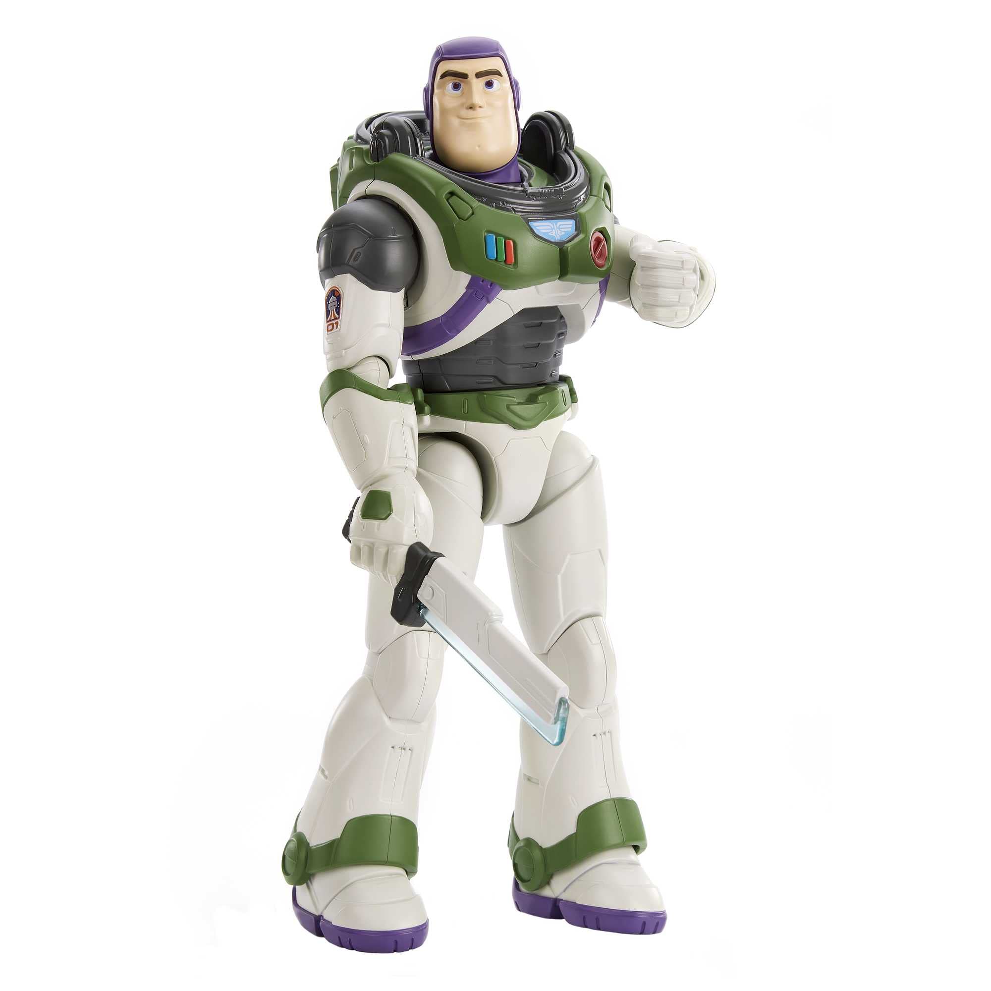Mattel Buzz Lightyear Figura 30 cm con luce e suono, multicolore (HJC64)