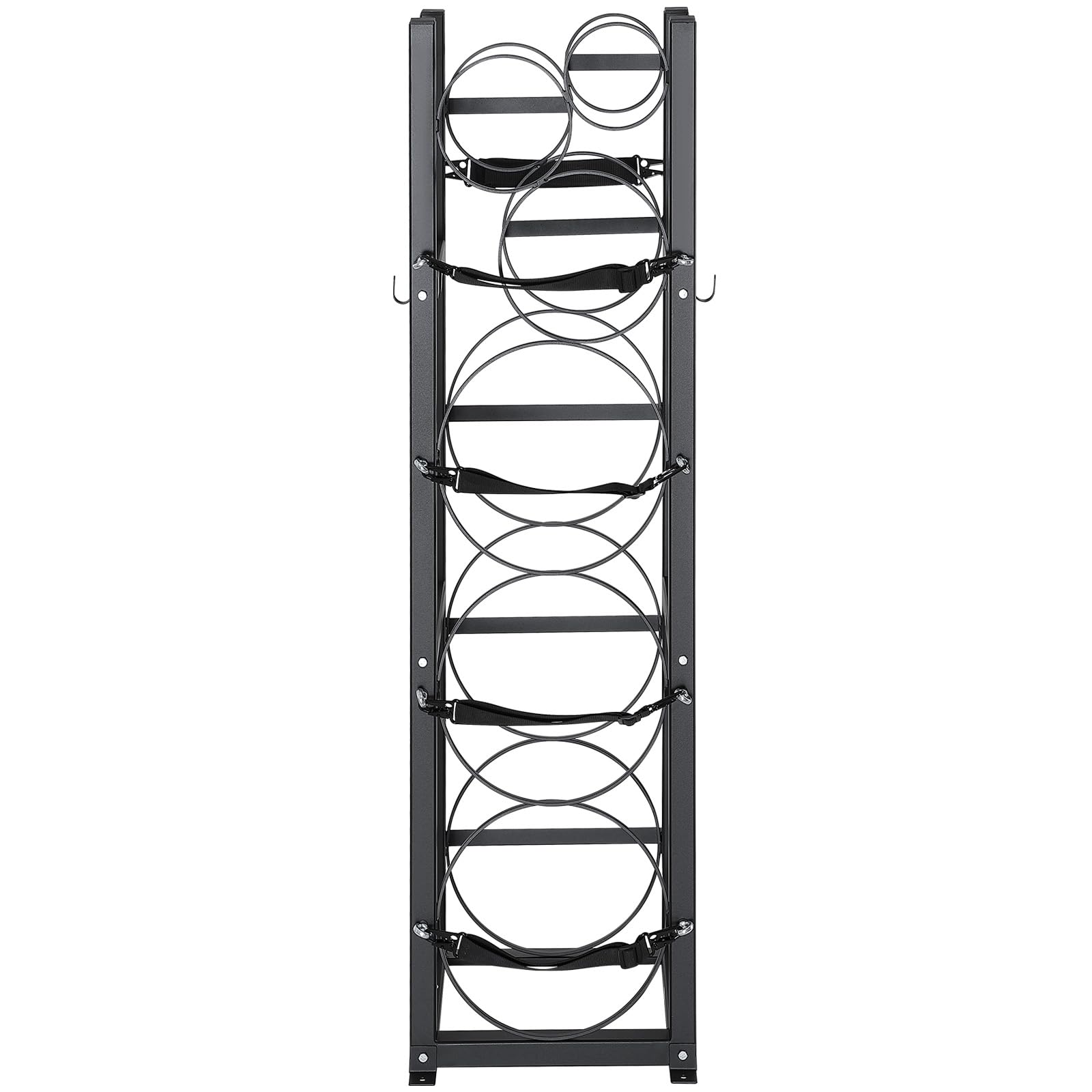 VEVOR Soporte para Tanque de refrigerante con 3 x 30 Libras y 3 Otros Que ahorran Espacio Estante para Tanque de Cilindro 46 x 12 x 11 Pulgadas para Almacenamiento de Gas nitrógeno y oxígeno