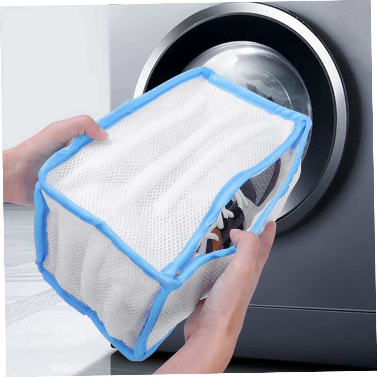 MAGICLULU 3 Pezzi Borsa per La Pulizia delle Scarpe Borsa per Lavatrice Maglia per Il Bucato Previene La Deformazione Longevità Design Salvaspazio