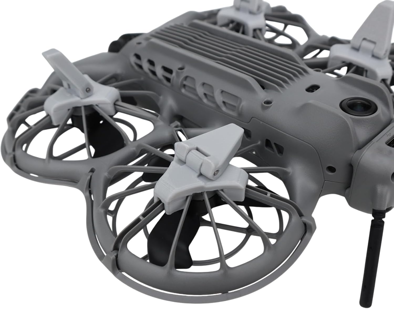 4PCS Landing Gear for DJI NEO 2, Height-Increasing Tripod Foldable Quick Release Extension Landing Legs Protector Kit Extended Leg Feet Bracket for Neo 2 Drone Accessories (Gray)