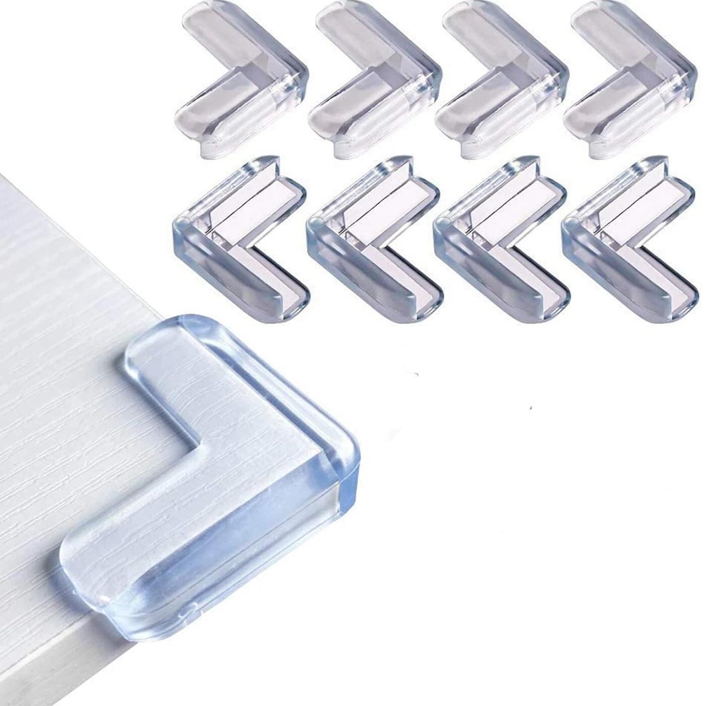 Corner Protectors for Babies (8 Pack) – Clear Table Edge Guards for Baby Proofing, Child Safety Corner Bumpers, Toddler Furniture Cushion, Sharp Corner Protectors for Kids