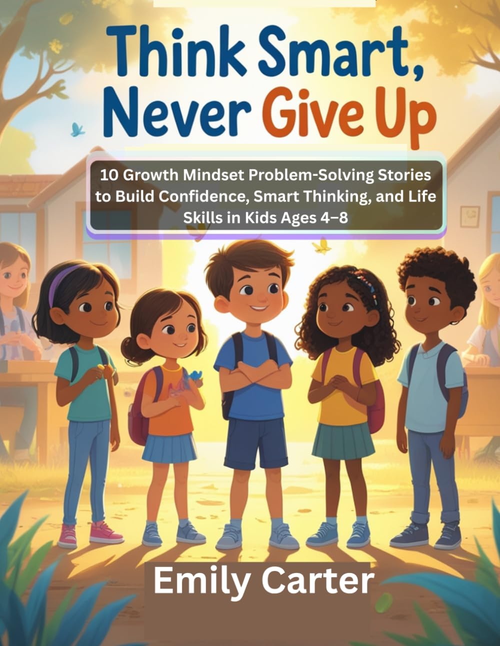 Think Smart, Never Give Up: 10 Growth Mindset Problem-Solving Stories to Build Confidence, Smart Thinking, and Life Skills in Kids Ages 4–8