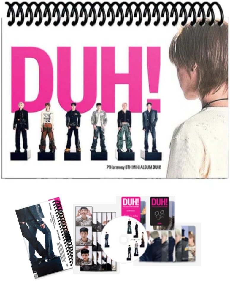 P1Harmony DUH! 8th Mini Album [D Ver.] Photobook + CD + 2 Photocard + Unit Photocard + Poster + Sticker