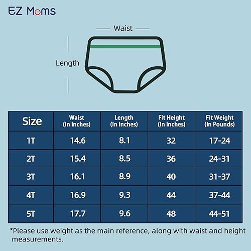 Miniatura 6 de 4 paquetes de pantalones de entrenamiento de algodón de cintura alta, ropa interior reutilizable para entrenamiento para niños pequeños, ropa