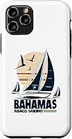 Vista 29 de Abaco Sloop Sailing Bahamas Regatta Sailboat Bahamian Flag Case for iPhone 16