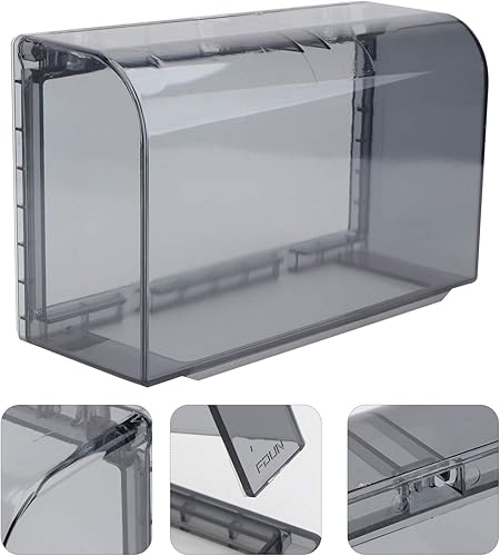 Miniatura 8 de Prueba Rv Breaker Box Cubierta de enchufe de estilo pegajoso Cubierta de doble posición Enchufe de pared Placa frontal Panel Caja Protector de caja