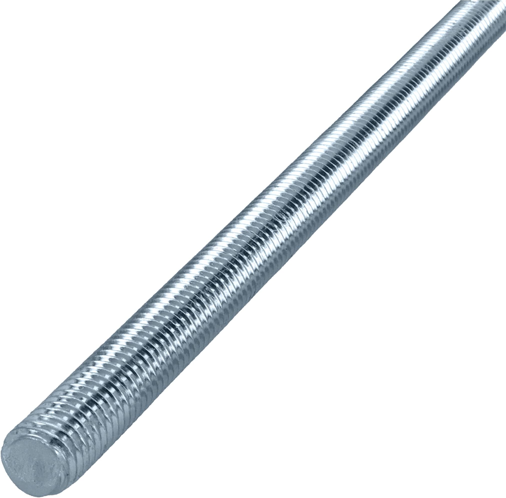 HELPMATE M8 x 330 mm Galvanised Steel Fully Threaded Rod - Pack of 2 Metric Full Thread, Strength Class 4.8, DIN 976