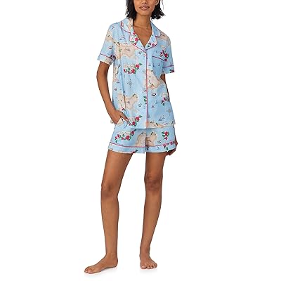 Bedhead PJs Cotton Woven Short Sleeve Boxer Pj Set Women