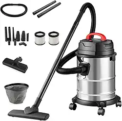 ILID Aspirador de Pó e Água Barril 3 em 1 com Sopro,1200W Alta Potência,18L Grande Capacidade,8m Raio de Ação, Filtro 4 Camadas Lavável,IPX4 à Prova D'água,Rodas Giratórias para Casa/Indústria