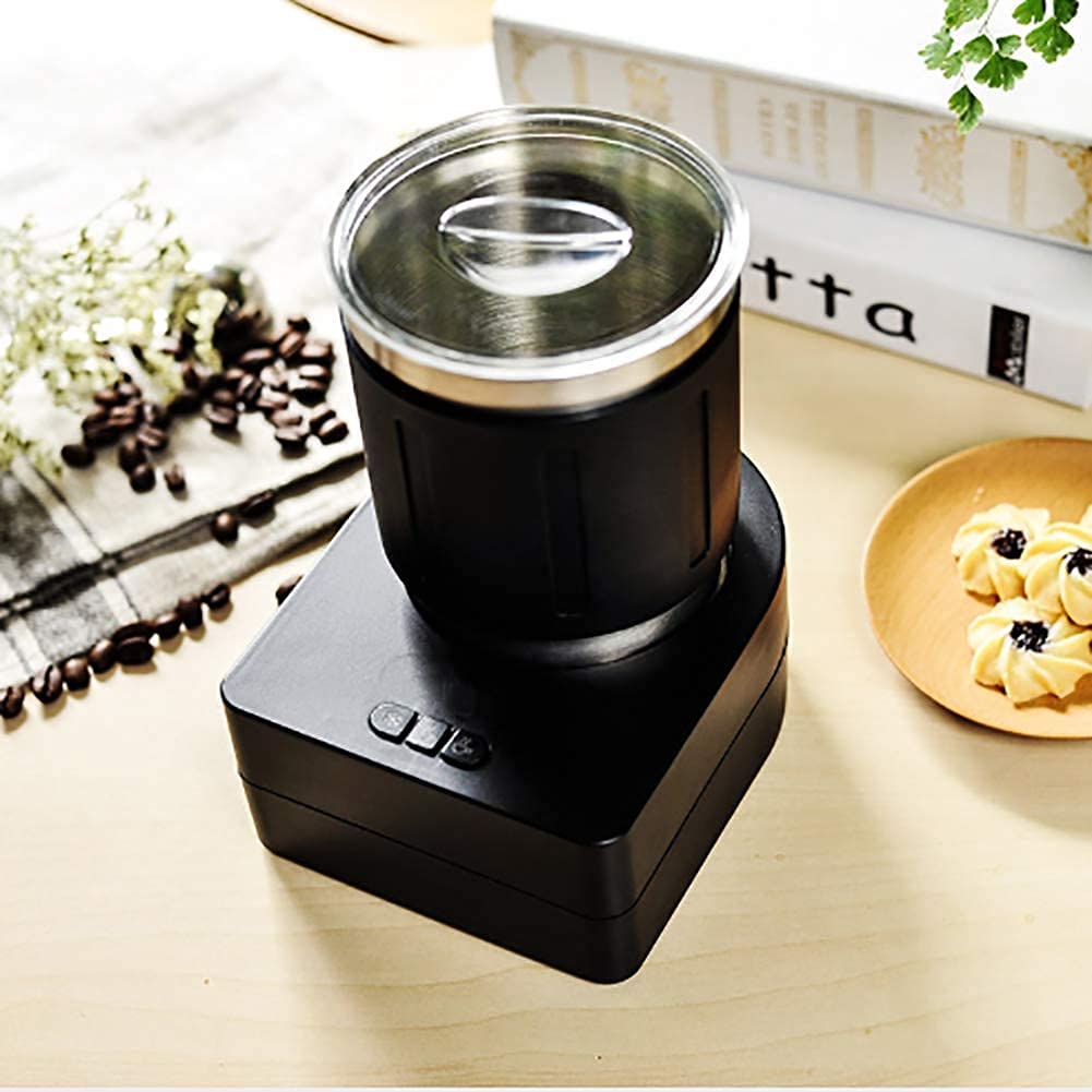 Vaporizador de Leche Batidora de Leche Calentador de Leche Espumador de Leche Caliente y fría Separación de Dos etapas Taza de Acero Vaporizador de Leche Máquina de Espuma 1025