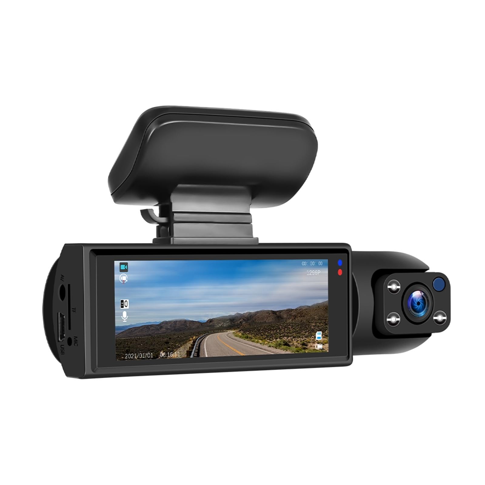 Caméra Enregistreur Vidéo Voiture DELURA Double Lentille pour Prouver votre Bonne Foi