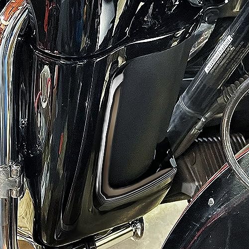HDBUBALUS Motorcycle Lower Grills Leg Fairing Light LED Turn Signal Running Light Fit For Harley Touring Street Glide Road Glide Electra Glide FLHTK FLTRU 2006-2013 (Color: Chrome) by HDBUBALUS - Used condition - Image 2