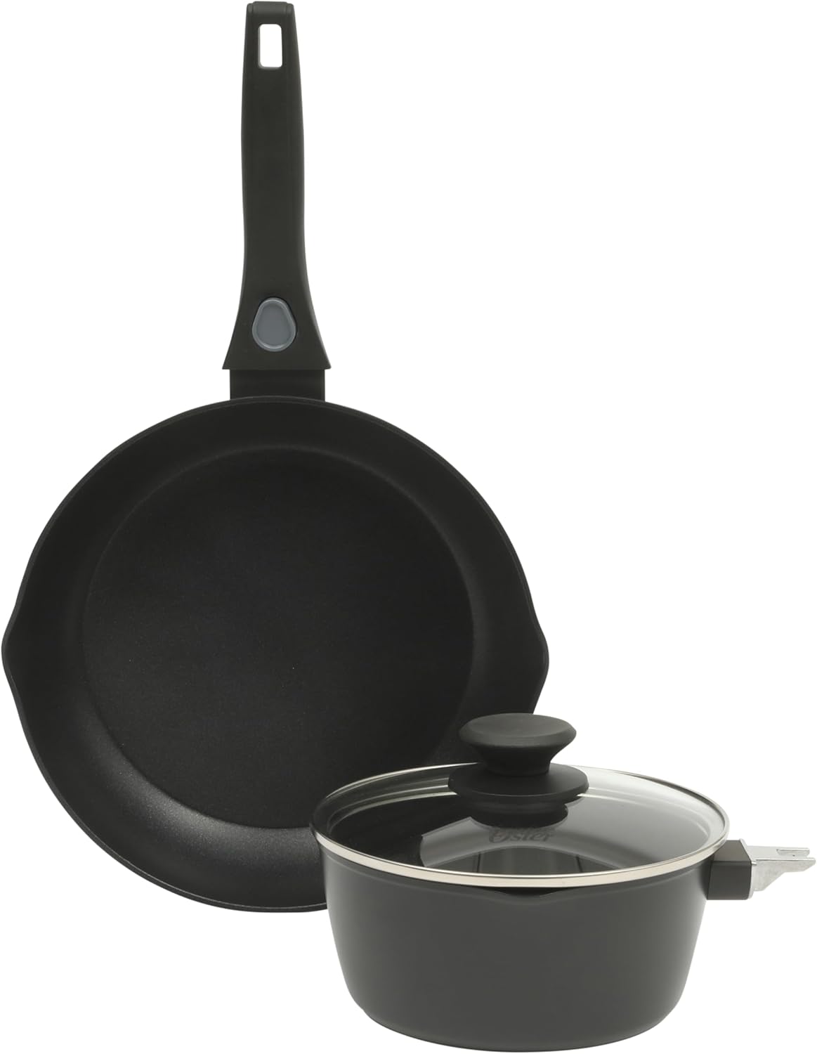 Oster 2-Qt Nonstick Saucepan & 10″ Fry Pan Set – Space-Saving, Safe for Oven & Dishwasher