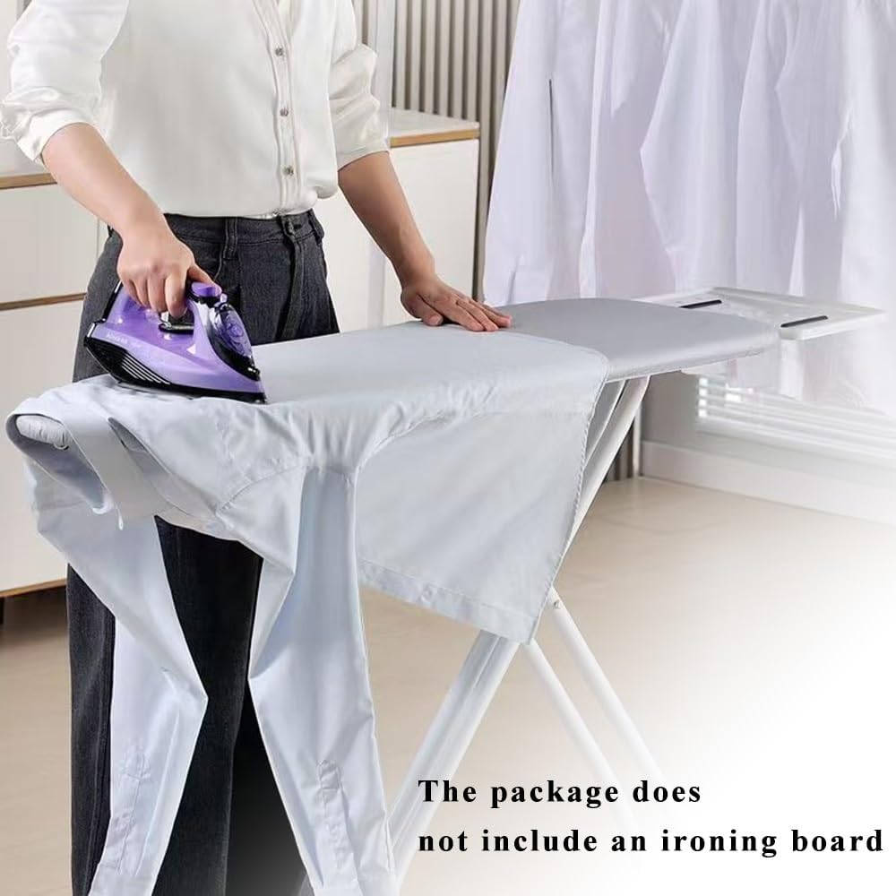 Replacement Ironing Board Cover and Pad Cotton Iron Board Cover with Padding 36x12 39x13 43x13 48x15in Ironing Board Cover Elasticated(Blue,39x13in(100x33cm))