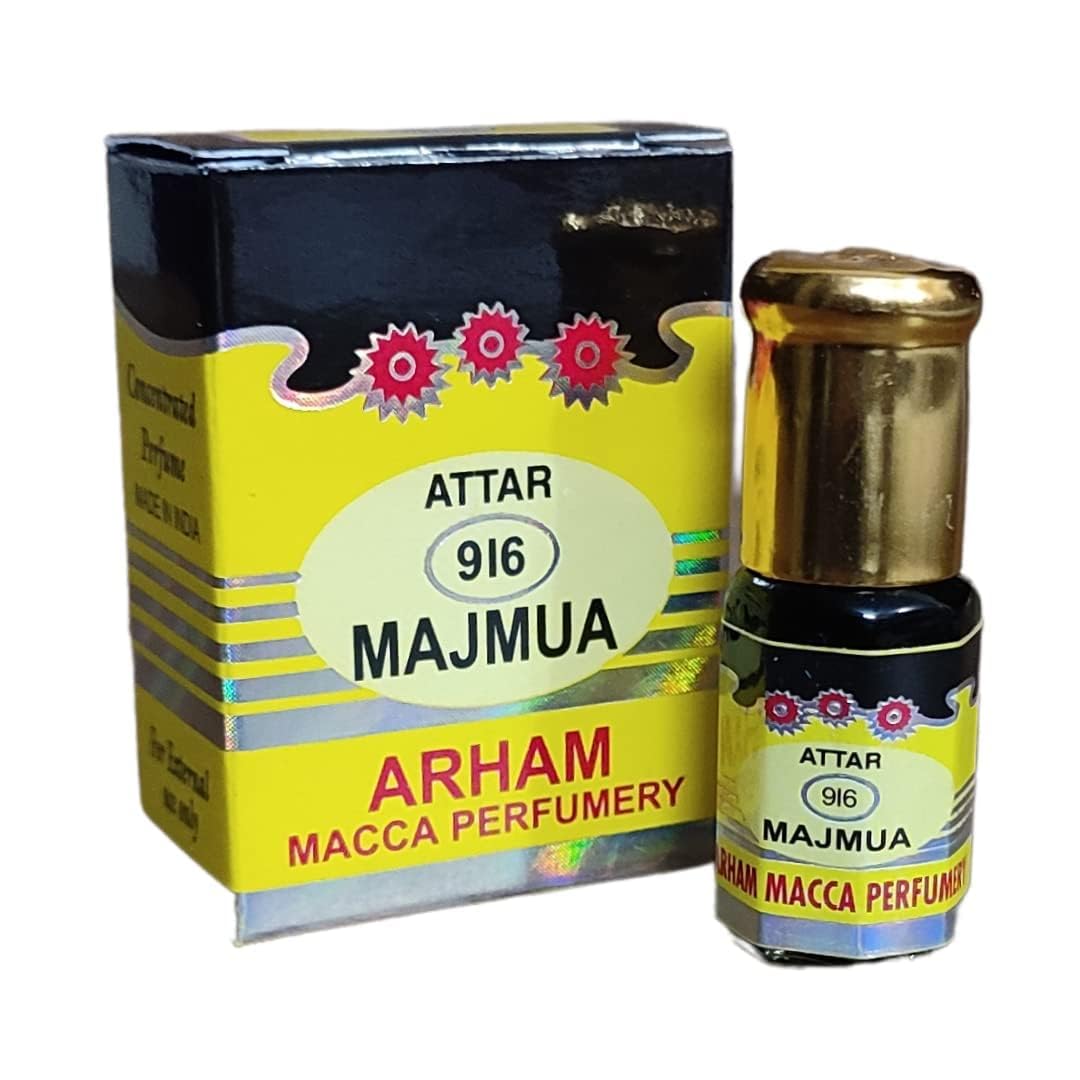 Majmua 916 Attar – 100% Pure Non-Alcoholic Perfume Oil – 3ml Roll-On Bottle – Long-Lasting Fragrance for Men & Women-image-24