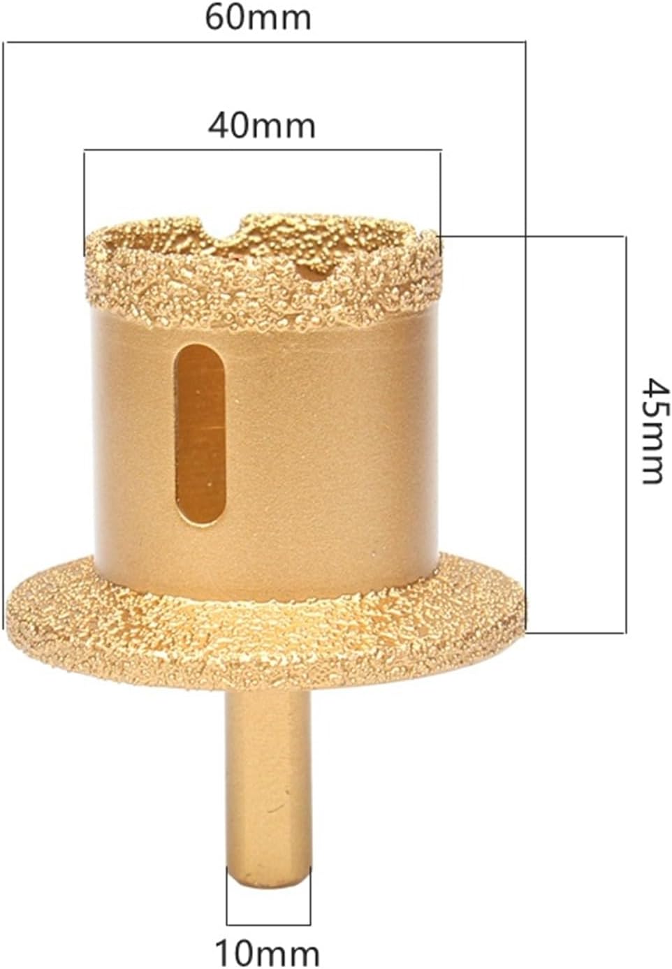 XiBany Vacuum Brazed Hole Drill Diamond Hole Saw Drill Core Bits for Marble Tiles Porcelain Tile Washbasin Hole Opener (Color : A, Size : 40-60)