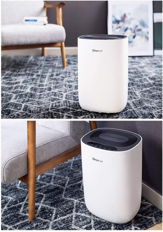 Portable and Compact De Ultra-Quiet Household Dehumidifier is Suitable for Basement Bedroom Bathroom Garage Wardrobe RV Cool Mist Humidifier