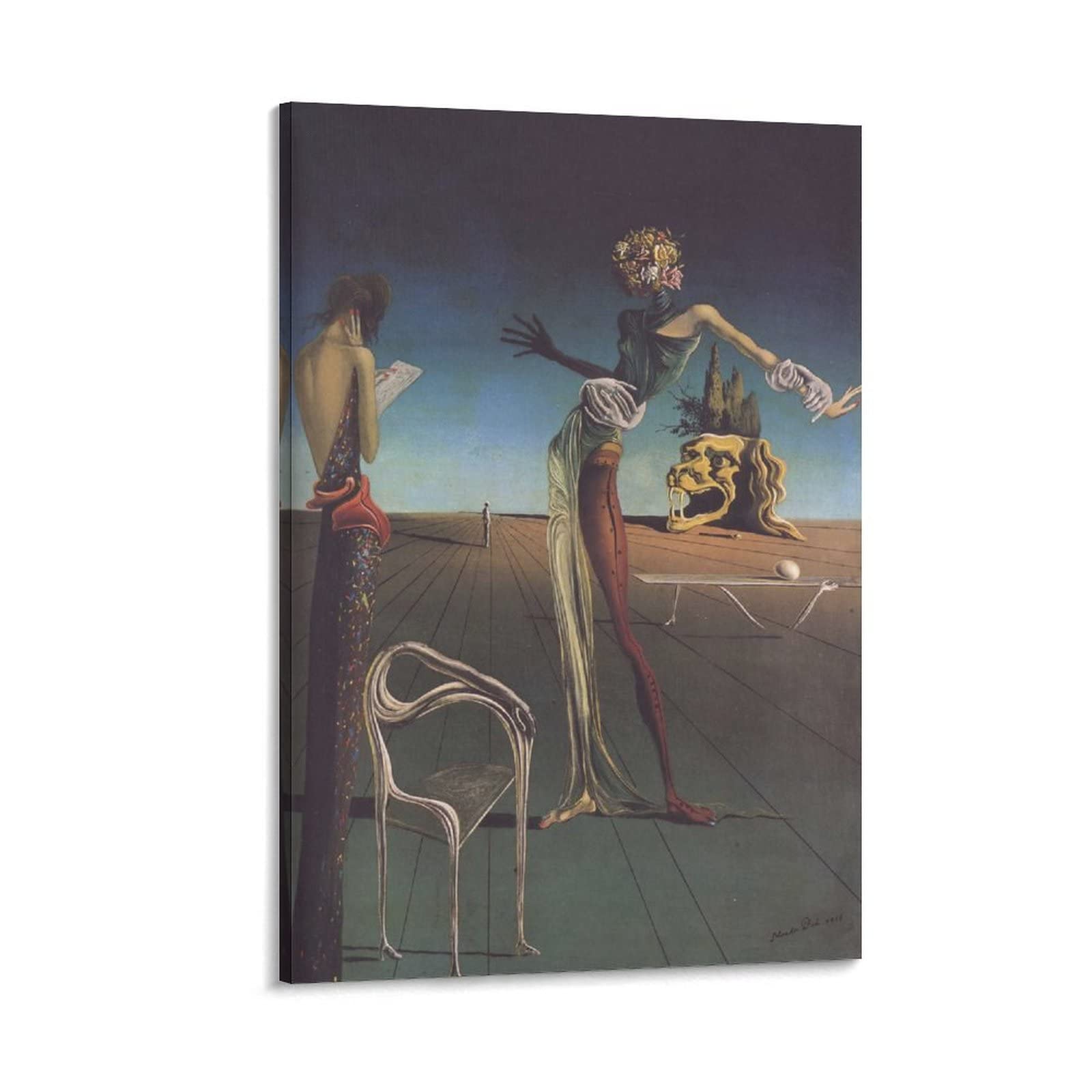 Amazon.co.jp: 40 有名絵画 Dali - サルバドール・ダリ作 バラの頭部を