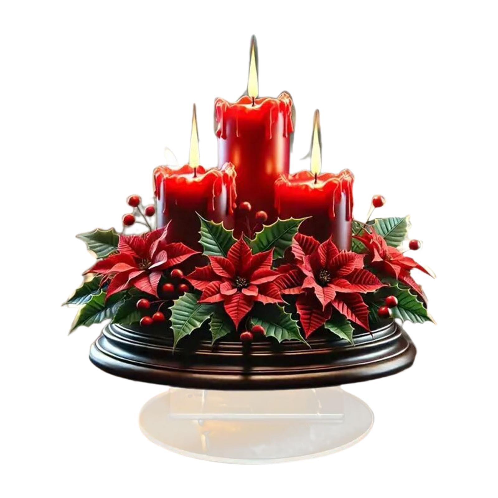 Décorations de Noël artisanales : panneau de table stable pour salon et chambre