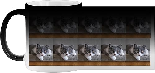 Miniatura 10 de Let's Make Memories Taza personalizada que cambia de color - Taza de múltiples fotos - Taza de café de 11 oz - 3 fotos