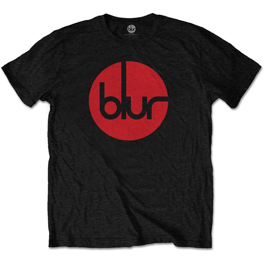 Rock Off Officially Licensed Products Men's Black Blur Circle Logo Official Tee T-Shirt Unisex (Small)