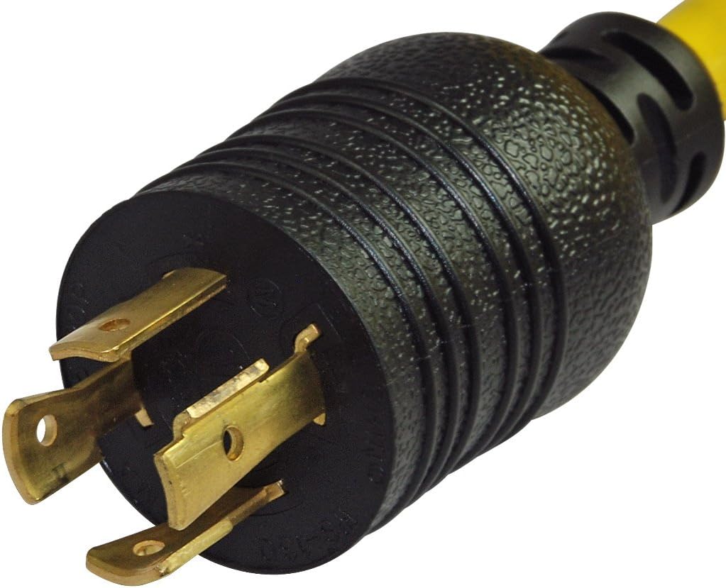 Conntek 20581-025 25-Feet 3Phase 20A 250V L15-20 SJTW 12/4 Locking Extension Cord