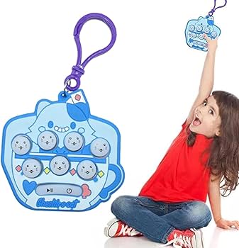 Amazon | 早押しおもちゃ キーホルダーライトアップ ぽちぽち チャーム