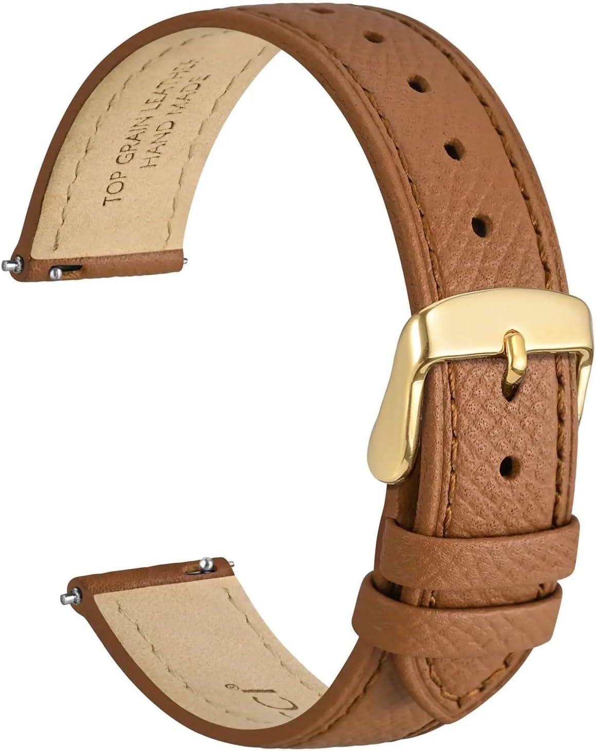 Leather Watch Band 12 13 14 15 16 18 20 22mm For Women Replacement Strap Quick Release With Stainless Buckle