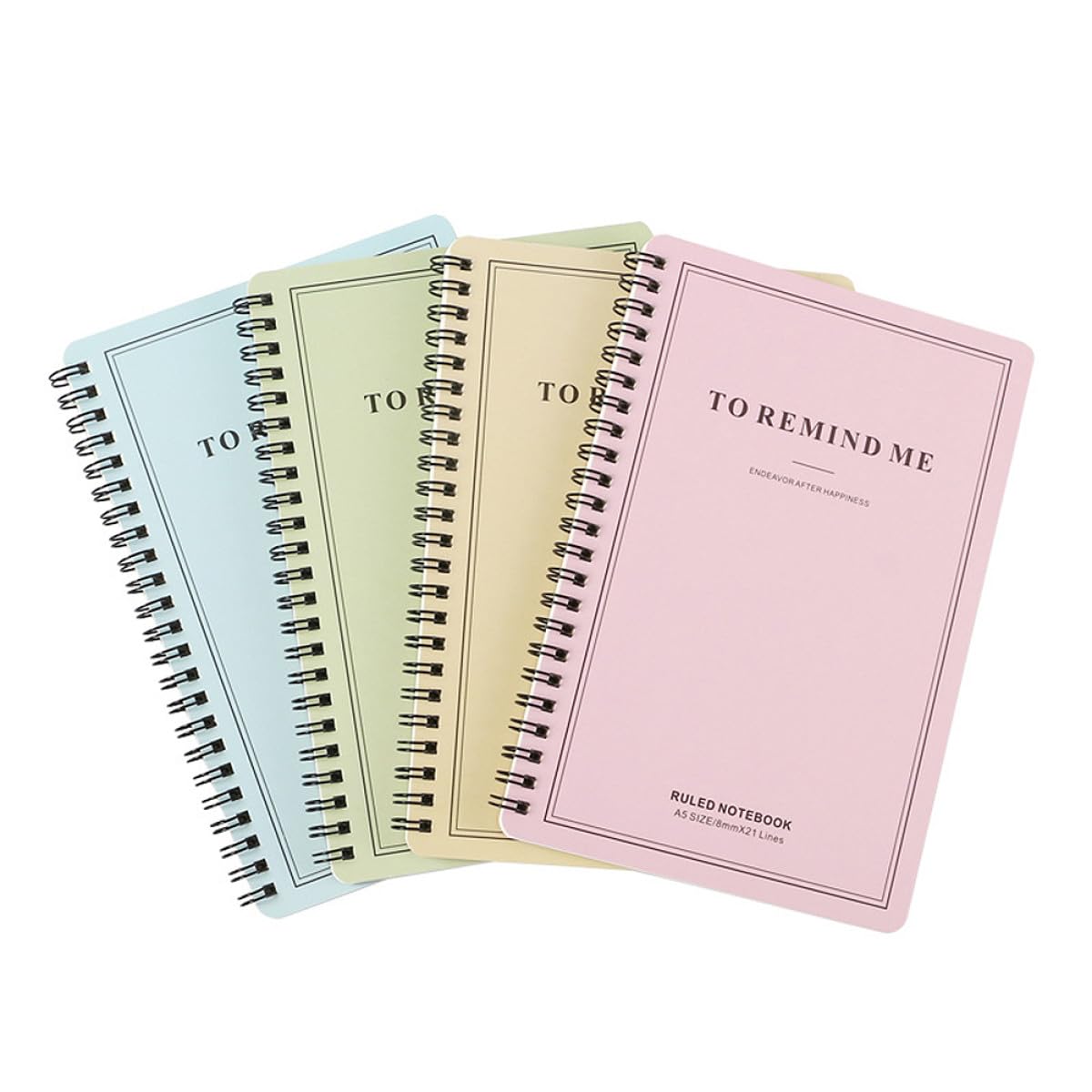 Cahier à spirale papier épais blanc VALICLUD de qualité pour prise de notes - 8