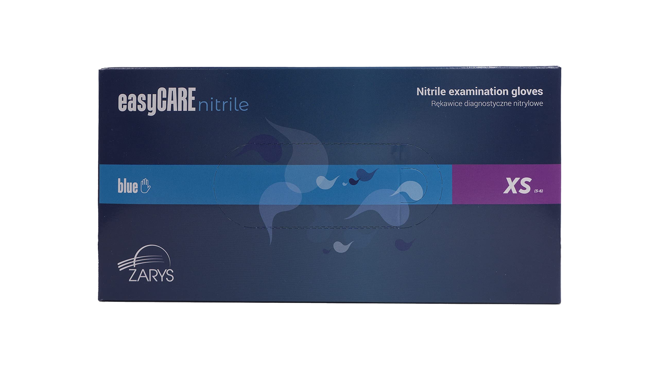 BSPOT - Disposable Nitrile Gloves, Blue, Anti-Virus, Powder Free, Box of 200, Size XS