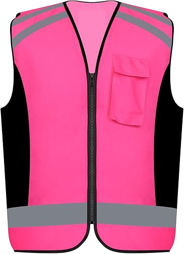 Miniatura 1 de Chaleco de seguridad tiras reflectantes chaleco de construcción brillante para mujer