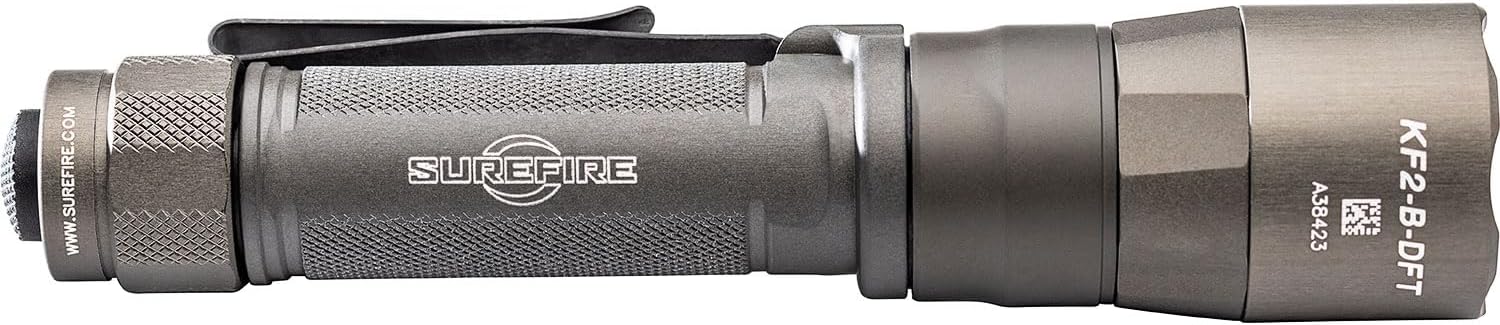 SureFire EDC2-DFT High-Candela Everyday Carry LED Flashlight, Gray