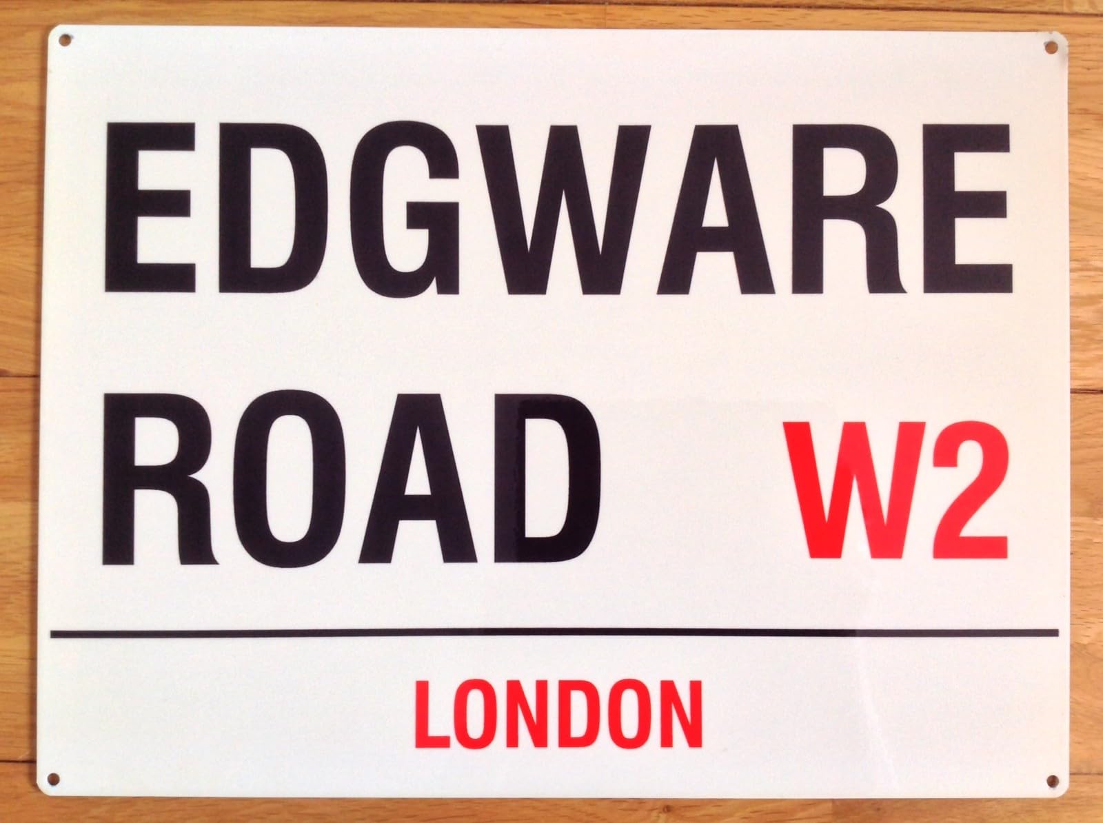 Yelacecca Tin Sign A28090 London Road Street Sign Metal Aluminium Edgware Road Outdoor Decoration Plaque 8X12 Inch