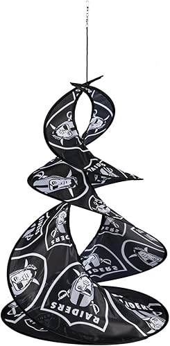 Bandera de los Raiders de Las Vegas Wind Twister Spinner al aire libre
