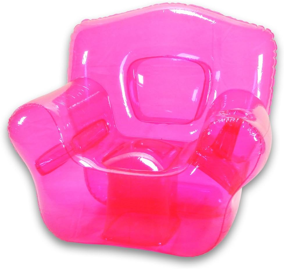 Amazon.com: Bubble Inflatables Pretty Inflatable Chair, Pink : Home ...
